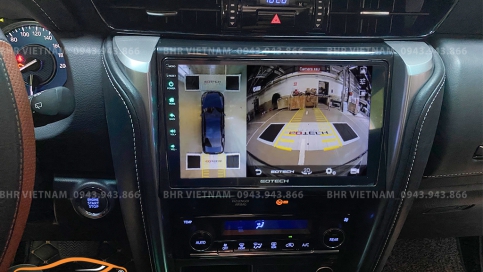 Màn hình DVD Android liền camera 360 Toyota Fortuner 2017 - nay | Gotech GT360